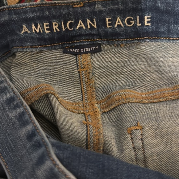 American Eagle Hi-rise Flare Crop Overalls - Picture 8 of 8
